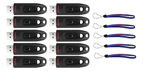 Sandisk Ultra Usb (paquete De 10) 3.0 32 Gb Cz48 Unidad Flas