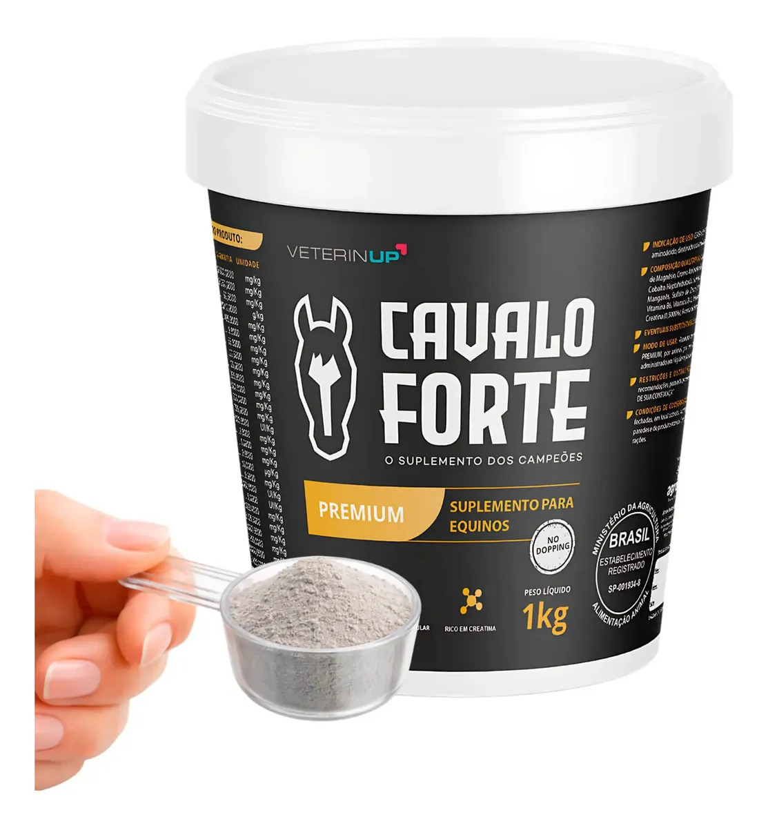 1kg Cavalo Forte Premium Suplemento Cavalo Equinos