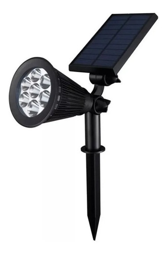 Luminária De Espeto Solar Com 7 Pontos De Led (7w)