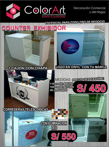 Mostrador Vitrina - Counter Ofertas - Decoracion De Tiendas