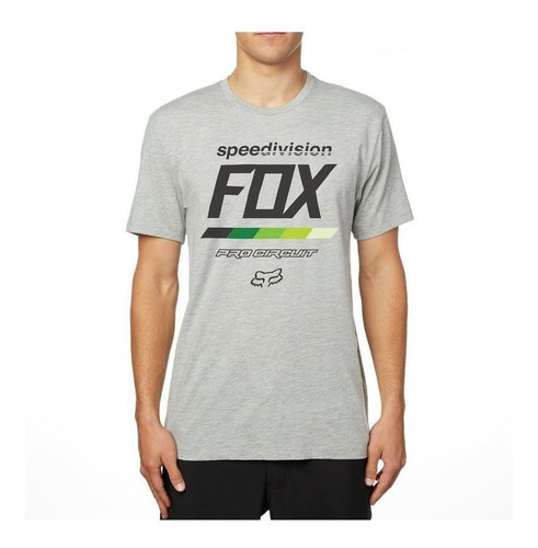 Camiseta Fox Draftr Premium Cinza