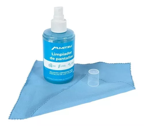 Mitzu® Kit limpiador para pantallas con escobetilla y paño 100 ml