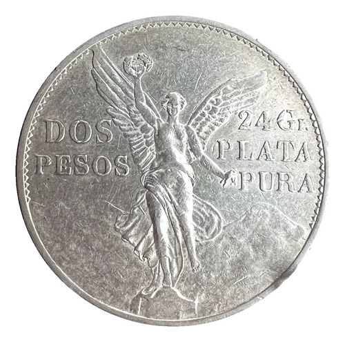 Moneda Dos Pesos Centenario De La Independencia 1921 Plata