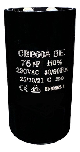 Capacitor 75uf Mfd 230v Condensador Motor Siemens Pw