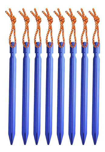 Anclas Para Carpa, Estacas De Aleación De Aluminio Azul