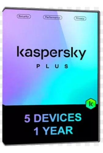 Kaspersky Plus 2024 5 Dispositivos 1 Año Entrega Inmediata.