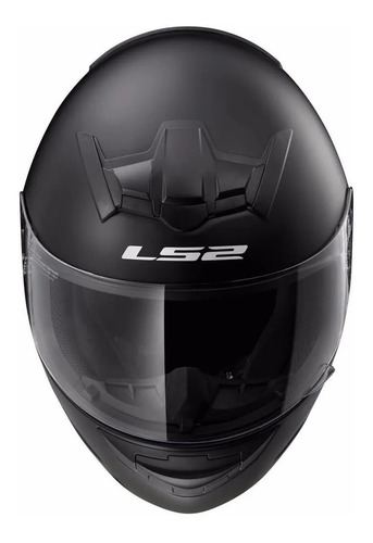 Imagen 3 de 7 de Casco Moto Integral Ls2 352 Rookie Negro Brillo