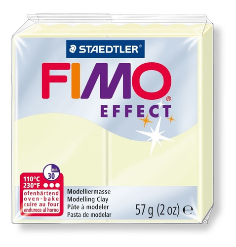 Massa De Modelar Fimo Effect Brilha No Escuro 57g 8020-04 Cor FLOURESCENTE