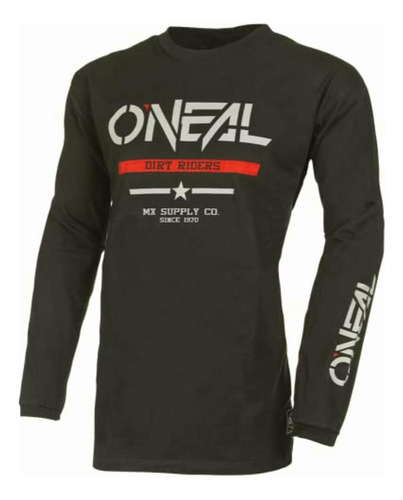 O'neal Camiseta Mx Para Hombre (negro/gris, LG)