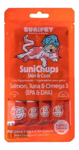Sunipet® Sunichups Skin & Coat 4 Stick Para Gatos