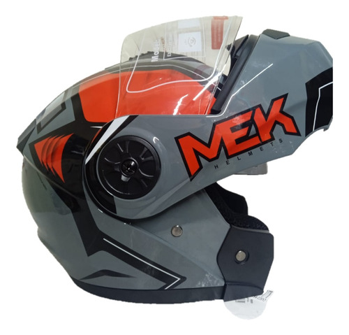 Casco Para Motociclista Abatible Mek