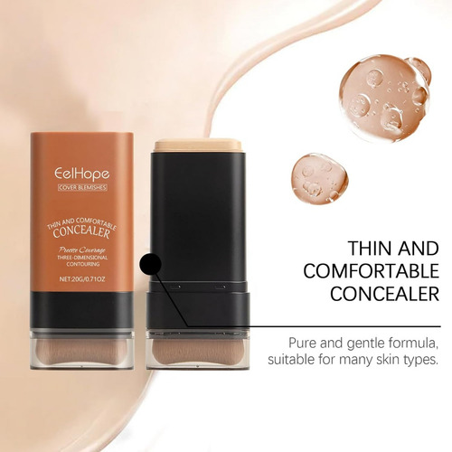 Base De Maquillaje Correctora Instantánea Con Brocha Integra