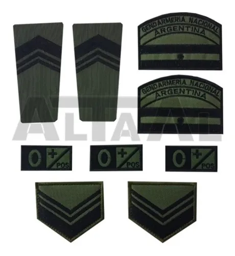Jerarquías Gendarmeria Combo 1 Nuevo Modelo