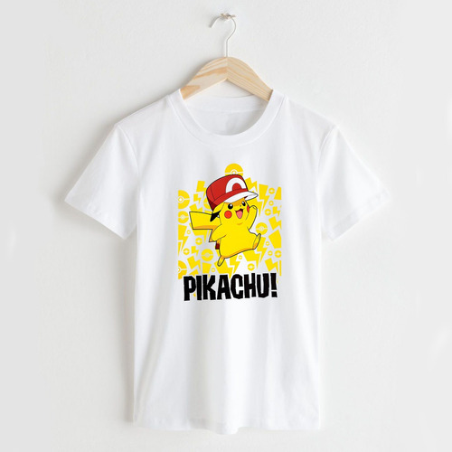 Remera Pikachu Pokemon - Talles Especiales Niños Aesthetic 5