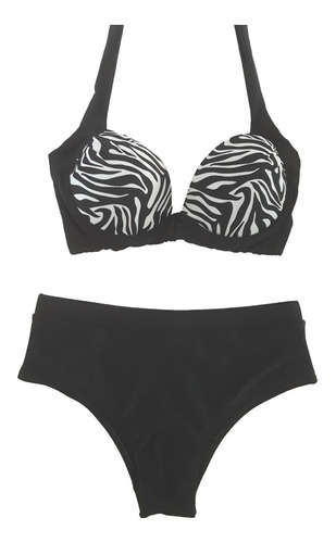 Imagem 1 de 1 de Biquíni Plus Size Com Bojo E Aro - Estampa Zebra 