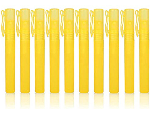 Usrommaner Atomizador Portátil, 10ml, 10 Pcs, Amarillo