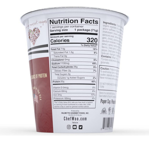 Ramen Carne Sopa Instantánea Vegetariana Kosher Halal 71g