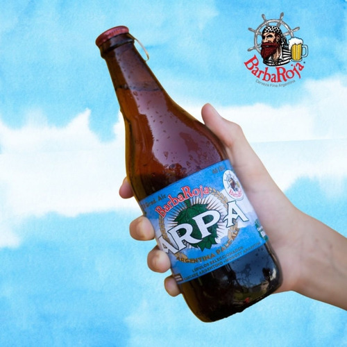 Imagen 3 de 10 de Cerveza Barba Roja Arpa Argentina Pale Ale 500ml. Pack X 6