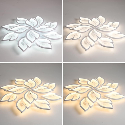Lámpara De Techo En Forma De Flor, Regulable, Moderna, Con C