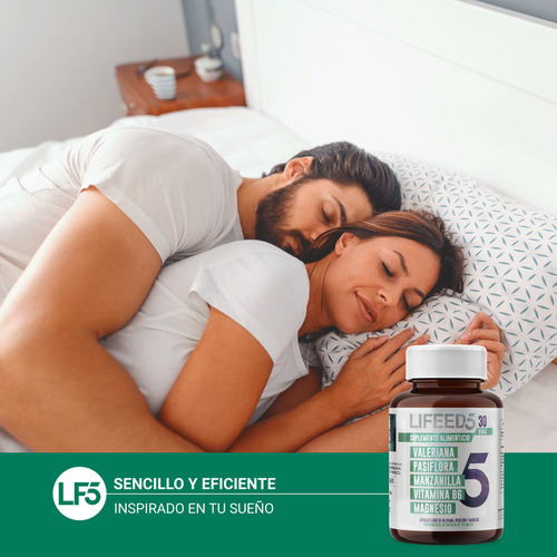Suplemento Dormir Lifeed5 Sleep Valeriana Pasiflora 30 Caps