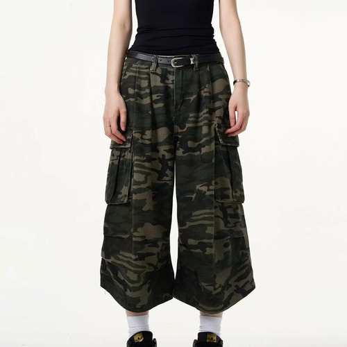 Vaqueros Cargo Cortos De Camuflaje Para Hombre, Estilo Urban