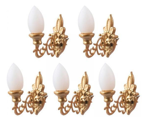 3 X 5 Uds Modelo En Miniatura Lámparas De Pared Hogar
