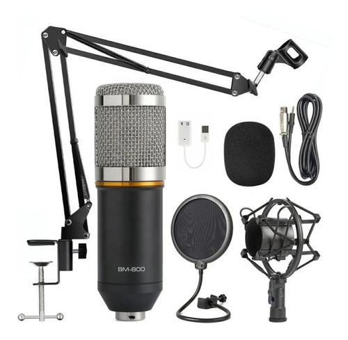 Microfono Condenser Bm-800 Estudio Karaoke Locucion Brazo