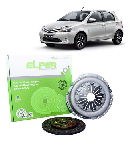 Kit De Embreagem Elper Toyota Etios Xs 1.5 16v 2018