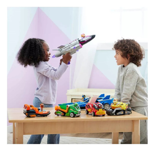 Paw Patrol Mighty Movie Jet Skye Luz Y Sonido Vehiculo