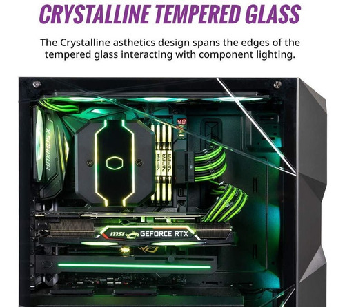 Imagen 5 de 10 de Gabinete Mid Tower Cooler Master Masterbox Td500 Argb Negro