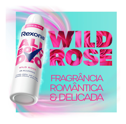 Rexona All Body Desodorante Aerosol Wild Rose 150ml