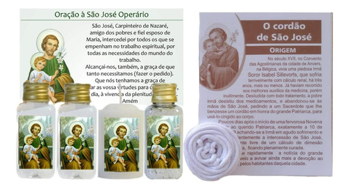 Kit Sacramental Com Cordão Em Honra À Nosso Pai São José