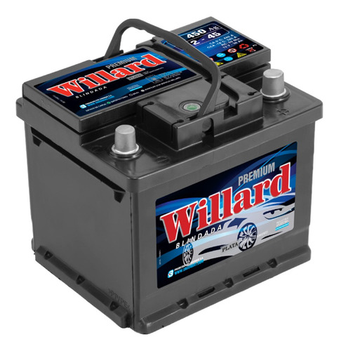 Bateria Auto Willard 12x45 Ub450 12 Volt 45 Amper