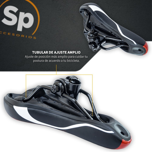 Imagen 8 de 10 de Asiento Sp Bkes Para Bicicleta Universal Con Broche