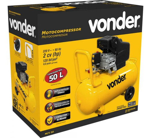 Motocompressor 50 Litros Mcv 50 220v Vonder