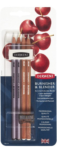 Set De 4 Lápices Mezcladores De Colores Y Sacapuntas Derwent