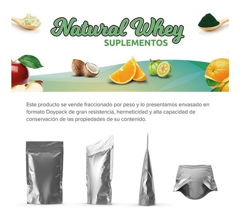 Imagen 5 de 5 de Suplemento en polvo Natural Whey Suplementos Antiage Colageno Hidrolizado Puro colágeno en doypack de 1kg