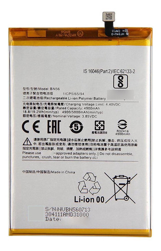 Batería Para Xiaomi Redmi 9a Bn56 En Caja Original.