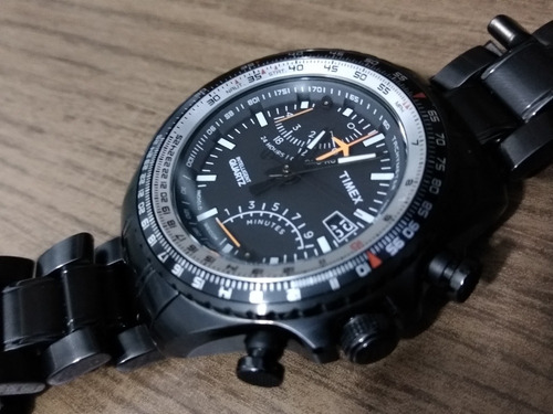 Relógio Timex Iq Aviator Fly-back Cronógrafo T2p103