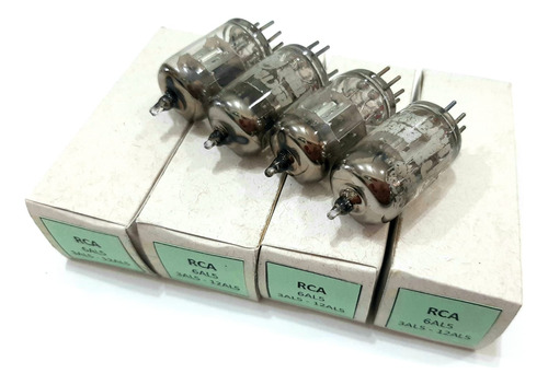 04 Valvula Rca Radio Valvulado 6al5 Eaa91 Eb91 3al5 12al5 (Usado)