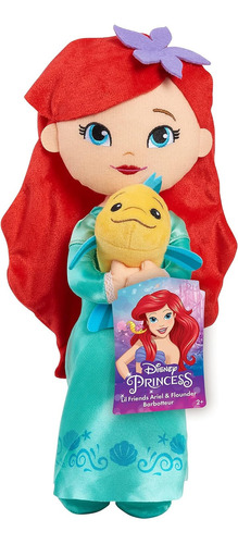 Disney Princesas - Muñeca Ariel La Sirenita De Peluche 35cm