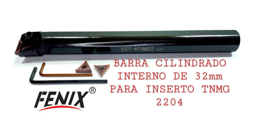 Barra Cilindrado Interno 32 X32 Inserto Tnmg 2204 +1 Inserto