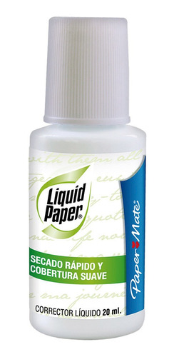Corrector Liquid Paper Botella 20ml (punta Pincel)