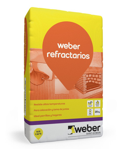 Pegamento Weber Refractario X 20kg Venta X Mayor
