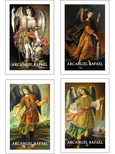 Arcangel Rafael 50 Estampas Enmicadas Tarjetas Cromos
