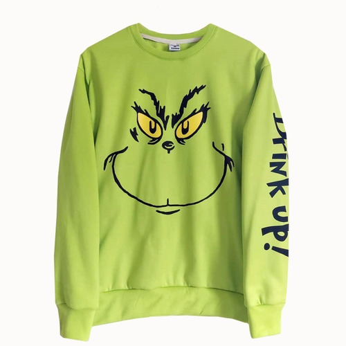 Imagen 2 de 4 de Sueter De Navidad/ Hoodie Navideño Grinch