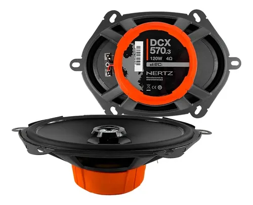 Kit Caixa Coaxial 2 Vias 5x7 Bidirecional Hertz Dcx 570.3