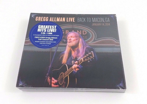 Gregg Allman  Live: Back To Macon, Ga-box-set 2cd & 1blu-ra