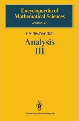 Libro Analysis Iii : Spaces Of Differentiable Functions -...