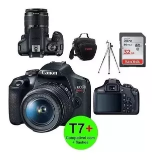 Câmera Canon Rebel T7 C/ 18-55mm Is + 32gb+ Bolsa+ Tripé+ Nf